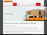 watzinger-gmbh.at Webseite Vorschau