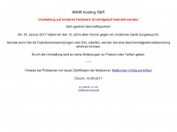 waw-hosting.de Webseite Vorschau