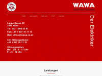 wawa.co.at Webseite Vorschau
