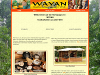 wayan.de Webseite Vorschau