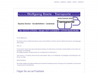 wbaete-transporte.de Webseite Vorschau