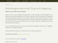 wbg-turgi.ch Webseite Vorschau