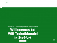 wbi-technikhandel.de Webseite Vorschau