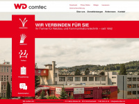 wdcomtec.ch Webseite Vorschau