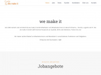we-make-it.ch Webseite Vorschau