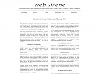 web-sirene.de Webseite Vorschau