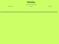 webbac.ch Webseite Vorschau