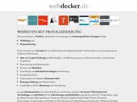webdecker.de Webseite Vorschau