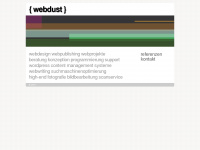 webdust.ch Webseite Vorschau