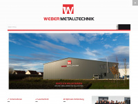 weber-metalltechnik.de Webseite Vorschau