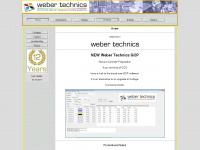 weber-technics.ch Webseite Vorschau