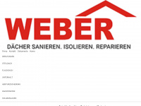 weberdach.ch Webseite Vorschau