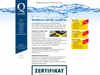 q-wash.de Webseite Vorschau