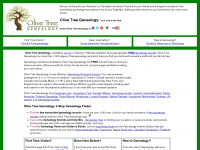 olivetreegenealogy.com Webseite Vorschau