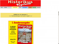 historikus-vogtland.de Webseite Vorschau