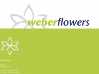weberflowers.de Webseite Vorschau