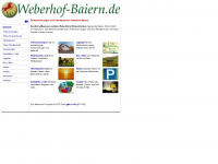 weberhof-baiern.de Webseite Vorschau