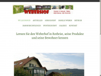 weberhof.ch Webseite Vorschau