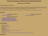 webschiffchen-sammlung.de Webseite Vorschau