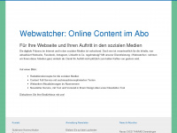 webwatcher.ch Webseite Vorschau