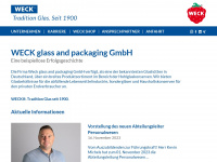 weck-glas.de Webseite Vorschau