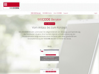 wecode.de Webseite Vorschau