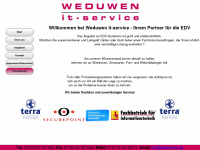 weduwen.de Webseite Vorschau