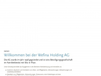 wefina.ch Webseite Vorschau