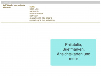 weggler-stamps.ch Webseite Vorschau