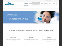 wehle-waegetechnik.de Webseite Vorschau