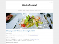 weiden-regional.de Webseite Vorschau