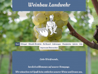 weinbau-landwehr.de Webseite Vorschau