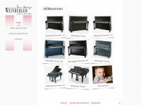 weinberger-pianos.at Webseite Vorschau