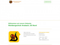 weinbergschule-ansbach.de Webseite Vorschau