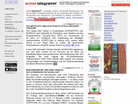 arznei-telegramm.de Webseite Vorschau
