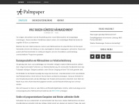 palmpaper.de Webseite Vorschau