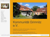 kommunitaet-grimnitz.de Webseite Vorschau