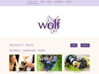 weingut-wolf.at Webseite Vorschau