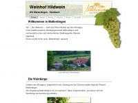weinhof-hildwein.de Webseite Vorschau