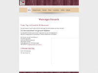 weininger-keramik.ch Webseite Vorschau