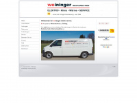 weininger-elektro.de Webseite Vorschau
