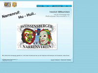 weissensberger-narrenverein.de Webseite Vorschau