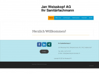 weisskopf-sanitaer.ch Webseite Vorschau