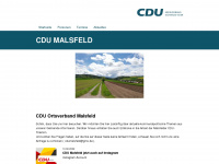 cdu-malsfeld.de Webseite Vorschau