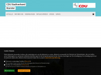 cdu-munster.de Webseite Vorschau