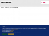 cdu-schwarzheide.de Webseite Vorschau