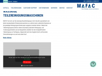 mafac.de Webseite Vorschau