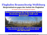 flughafen-braunschweig.info Webseite Vorschau