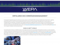 wepa.at Webseite Vorschau