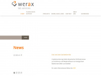 werax.ch Webseite Vorschau